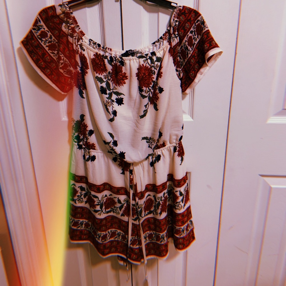 Super cute flowered romper